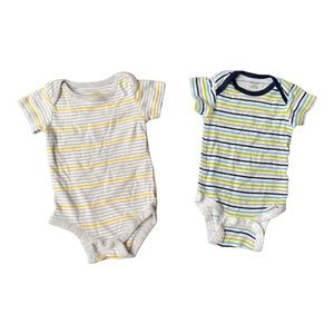 Baby Striped Bodysuit Bundle Size 3-6M